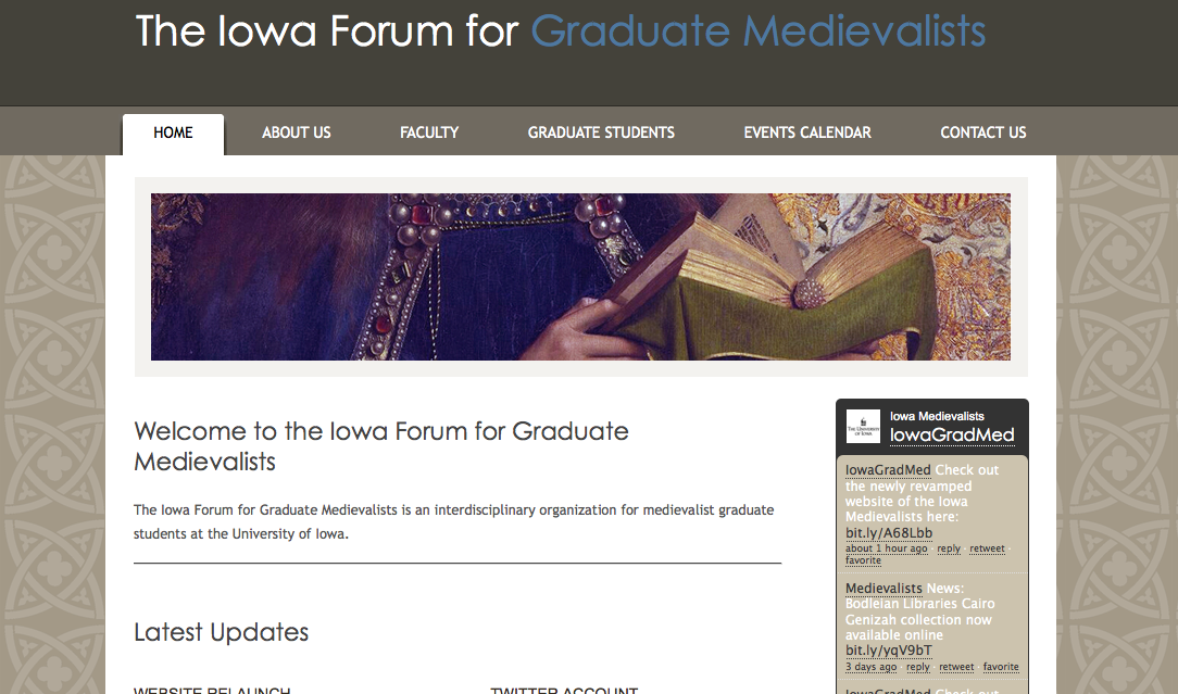 Iowa Forum for Graduate Medievalists – Relaunch